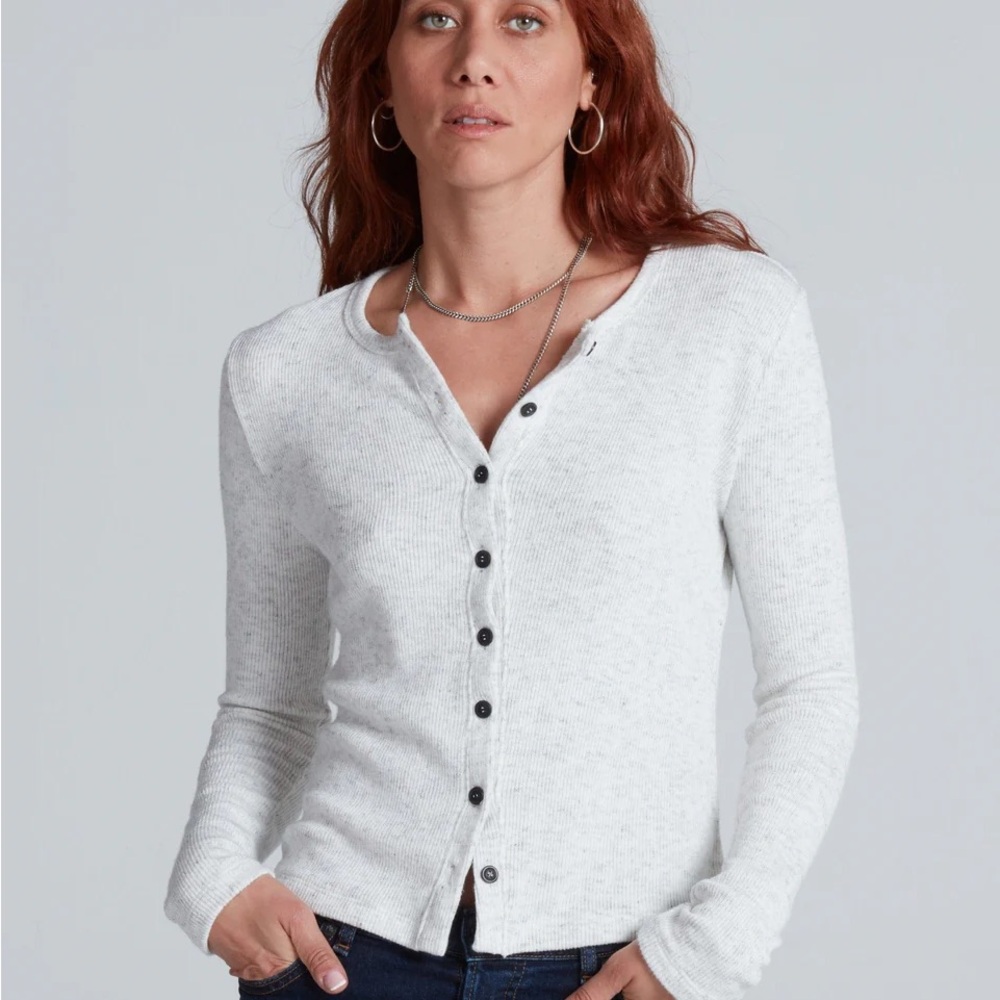 ASKK NY Rib Cardigan in Heather NWT. Size Medium.